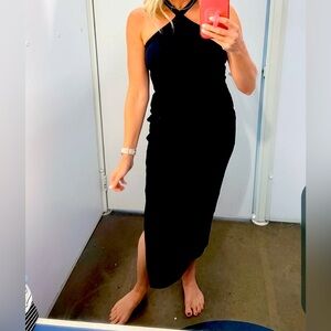 Excellent condition, Old Navy ribbed halter maxi dress.